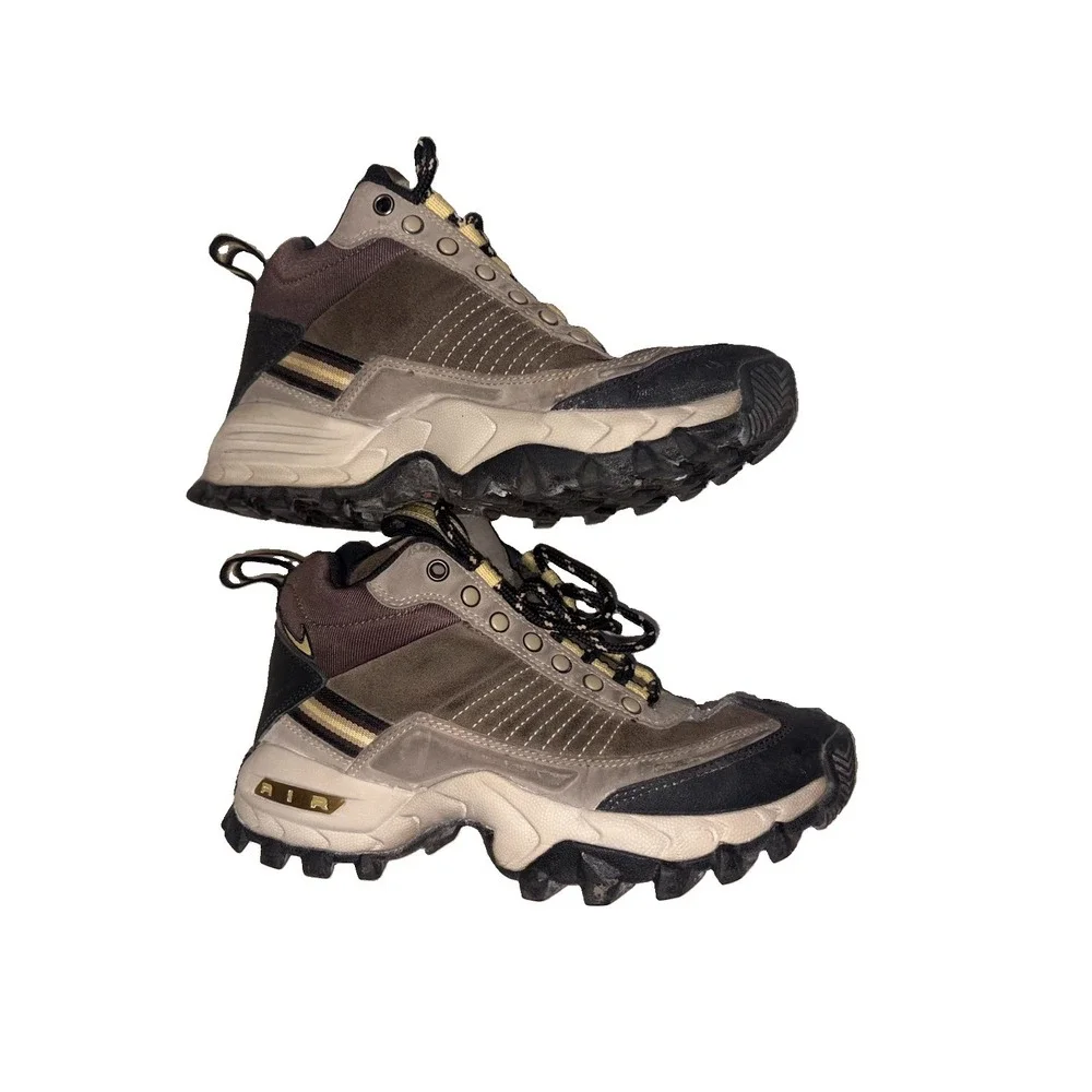 90s Nike ACG All Conditions Gear Men's Hiking Boots Brown Gray Black Size 7